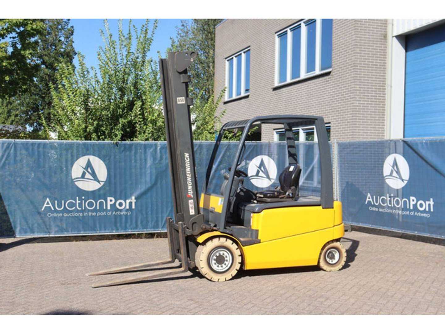 Used Forklift Truck JUNGHEINRICH EFG 430 ELEKTRO VIERRADFRONTSTAPLER (13062938)