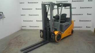 Used Forklift Truck JUNGHEINRICH EFG 430 SP GE 150-310 ZZ ELEKTRO VIERRADFRONTSTAPLER (13034795) backdrop