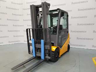 Used Forklift Truck JUNGHEINRICH EFG 430k Li SP GE 100-500 DZ ELEKTRO VIERRADFRONTSTAPLER (13072588) backdrop