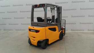 Used Forklift Truck JUNGHEINRICH EFG 430k SP G+E 120-470 DZ ELEKTRO VIERRADFRONTSTAPLER (13009963) backdrop