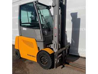 Used Forklift Truck JUNGHEINRICH EFG 535k 4000 ZT 1400mm SS+POS ELEKTRO VIERRADFRONTSTAPLER (12901315) backdrop