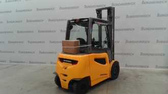 Used Forklift Truck JUNGHEINRICH EFG 535k SP E GE 430 ZT ELEKTRO VIERRADFRONTSTAPLER (12928532) backdrop