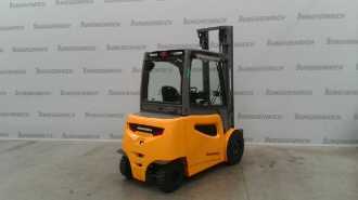 Used Forklift Truck JUNGHEINRICH EFG 535k SP GE 120- 430 ZT ELEKTRO VIERRADFRONTSTAPLER (13005485) backdrop