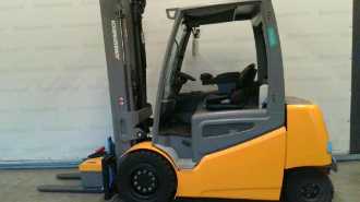 Used Forklift Truck JUNGHEINRICH EFG 540k SP GE 115 - 403 ZZ ELEKTRO VIERRADFRONTSTAPLER (13076364) backdrop