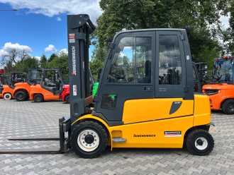 Used Forklift Truck JUNGHEINRICH EFG 550 ELEKTRO VIERRADFRONTSTAPLER (13055875)