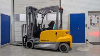 Used Forklift Truck JUNGHEINRICH EFG BC 330 Ausstellungsstück ELEKTRO VIERRADFRONTSTAPLER (13066552)