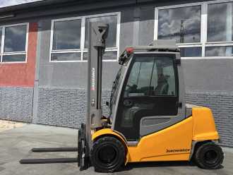 Used Forklift Truck JUNGHEINRICH EFG S 50 Baujahr 2019/Kabine /Heizung /3-4Ventil ELEKTRO VIERRADFRONTSTAPLER (13000986)