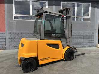 Used Forklift Truck JUNGHEINRICH EFG S 50 Baujahr 2019/Kabine /Heizung /3-4Ventil ELEKTRO VIERRADFRONTSTAPLER (13000986)