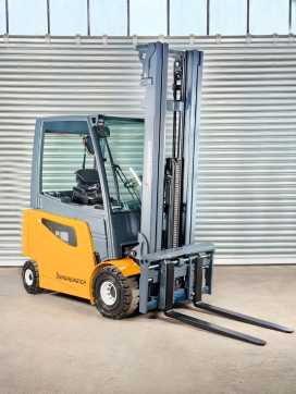 Used Forklift Truck JUNGHEINRICH EFG S30 EFG S30 - Service Neu - Batterie 84% - 7,5M Hub ELEKTRO VIERRADFRONTSTAPLER (12988332)