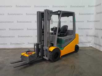 Used Forklift Truck JUNGHEINRICH EFG S30 GE 115-470 DZ ELEKTRO VIERRADFRONTSTAPLER (12984276) backdrop