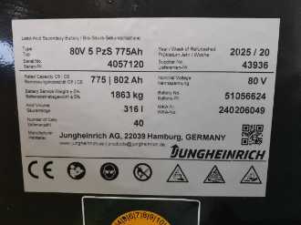 Used Forklift Truck JUNGHEINRICH EFG S30 GE 115-470 DZ ELEKTRO VIERRADFRONTSTAPLER (12984276)