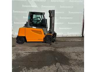 Used Forklift Truck JUNGHEINRICH EFG S50s 5020 DZ 2200mm SS+POS ELEKTRO VIERRADFRONTSTAPLER (13064967) backdrop