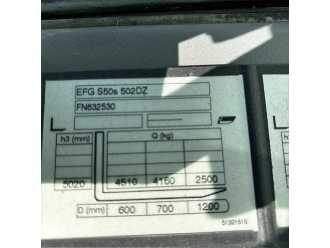 Used Forklift Truck JUNGHEINRICH EFG S50s 5020 DZ 2200mm SS+POS ELEKTRO VIERRADFRONTSTAPLER (13064967)