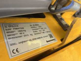 Used Forklift Truck JUNGHEINRICH EFG216 ELEKTRO DREIRADFRONTSTAPLER (13060730)