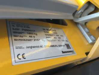 Used Forklift Truck JUNGHEINRICH EFG216k ELEKTRO DREIRADFRONTSTAPLER (13040746)