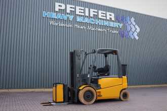 Used Forklift Truck JUNGHEINRICH EFG535 ELEKTRO VIERRADFRONTSTAPLER (12989393) backdrop