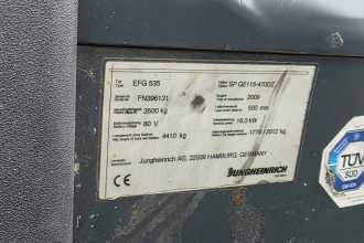 Used Forklift Truck JUNGHEINRICH EFG535 ELEKTRO VIERRADFRONTSTAPLER (13021333)