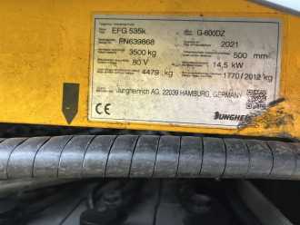 Used Forklift Truck JUNGHEINRICH EFG535k ELEKTRO VIERRADFRONTSTAPLER (13044994)