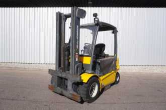 Used Forklift Truck JUNGHEINRICH EFG550 ELEKTRO VIERRADFRONTSTAPLER (13071111) backdrop