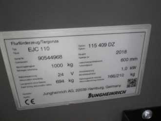 Used Forklift Truck JUNGHEINRICH EJC 110 G 115-409 DZ ELEKTRO HOCHHUBWAGENDEICHSEL (13075746)