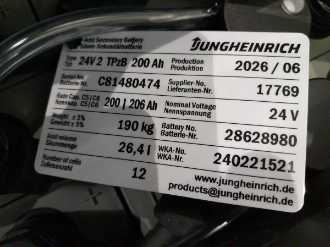 Used Forklift Truck JUNGHEINRICH EJC 112 115-250 ZT ELEKTRO HOCHHUBWAGENDEICHSEL (13031805)