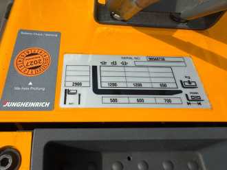 Used Forklift Truck JUNGHEINRICH EJC 112 Baujahr 2018 Hubhöhe 2900 Stunden 1382 ELEKTRO HOCHHUBWAGENDEICHSEL (13067051)