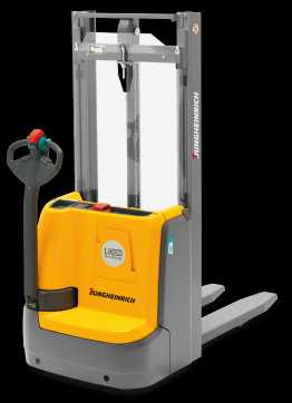 Used Forklift Truck JUNGHEINRICH EJC 112 ZT 290 Li-Ion ELEKTRO HOCHHUBWAGENDEICHSEL (13028478) backdrop