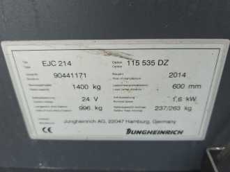 Used Forklift Truck JUNGHEINRICH EJC 214 115 535 DZ ELEKTRO HOCHHUBWAGENDEICHSEL (13070526)