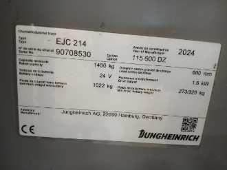Used Forklift Truck JUNGHEINRICH EJC 214 115 600 DZ ELEKTRO HOCHHUBWAGENDEICHSEL (13072111)