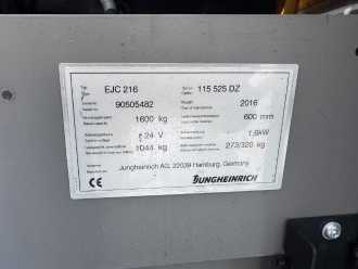 Used Forklift Truck JUNGHEINRICH EJC 216 Baujahr 2016 / Triplex 5,25M/ Zustand Sehr gut ELEKTRO HOCHHUBWAGENDEICHSEL (13067554)