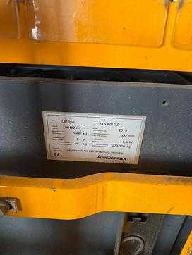 Used Forklift Truck JUNGHEINRICH EJC 216 ELEKTRO HOCHHUBWAGENDEICHSEL (13064946)