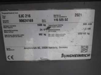 Used Forklift Truck JUNGHEINRICH EJC 216 G 115-525 DZ Li-Ion ELEKTRO HOCHHUBWAGENDEICHSEL (13058542)