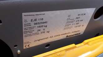 Used Forklift Truck JUNGHEINRICH EJE 116 19 115 54 ELEKTRO NIEDERHUBWAGENDEICHSEL (13039764)