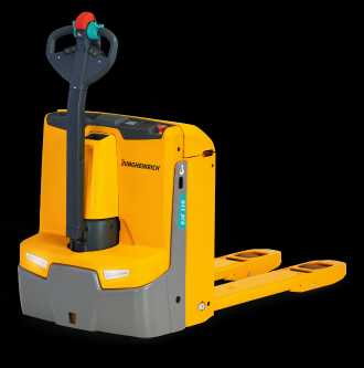 Used Forklift Truck JUNGHEINRICH EJE 116 ELEKTRO NIEDERHUBWAGENDEICHSEL (13025714) backdrop