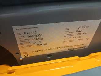 Used Forklift Truck JUNGHEINRICH EJE 116i 21 115 51 ELEKTRO NIEDERHUBWAGENDEICHSEL (13065892)