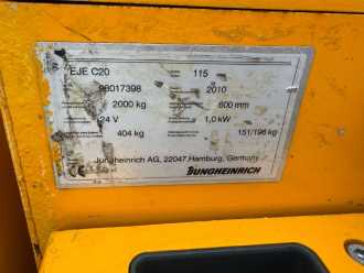 Used Forklift Truck JUNGHEINRICH EJE C 20 Baujahr 2010 Akku 2021 Mehrmals vorhanden WEITERE NIEDERHUBWAGENDEICHSEL (13000238)