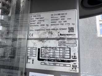 Used Forklift Truck JUNGHEINRICH EKS 310s Baujahr 2022 / HH 6,30M / Stunden 4613 TOP ZUSTAND ELEKTRO HOCHHUBKOMMISSIONIERER (13068479)