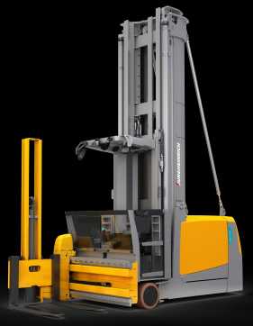 Used Forklift Truck JUNGHEINRICH EKX 516 Li G+S 109-500 DZ ELEKTRO HOCHREGALKOMMISSIONIERER (12960200) backdrop