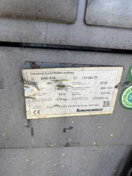 Used Forklift Truck JUNGHEINRICH ERC 214 ELEKTRO HOCHHUBWAGENDEICHSEL (12998662)