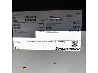 Used Forklift Truck JUNGHEINRICH ERC 214z 4690 DZ 1150mm ELEKTRO HOCHHUBWAGENMANUELLELEKTRISCH (13041758)