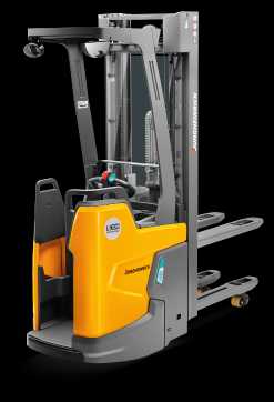 Used Forklift Truck JUNGHEINRICH ERC 214zi 535 DZ FPF ELEKTRO HOCHHUBWAGENFAHRERSTAND (13060812) backdrop