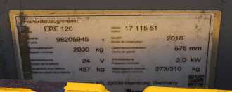 Used Forklift Truck JUNGHEINRICH ERE 120 ELEKTRO NIEDERHUBWAGENSEMIELEKTRISCH (13071084)