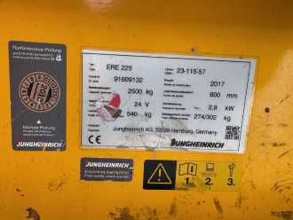 Used Forklift Truck JUNGHEINRICH ERE 225 Baujahr 2017 Akku 2017 Gabellänge 1150 ELEKTRO NIEDERHUBKOMMISSIONIERER (13074916)