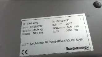 Used Forklift Truck JUNGHEINRICH ERE 225 FP 115-54 ELEKTRO NIEDERHUBWAGENFAHRERSTAND (13022973)