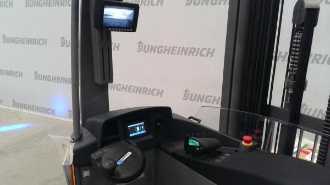 Used Forklift Truck JUNGHEINRICH ETV 214 SP E GNE+ZVG 115-770 DZ ELEKTRO SCHUBMASTSTAPLER (13015698)