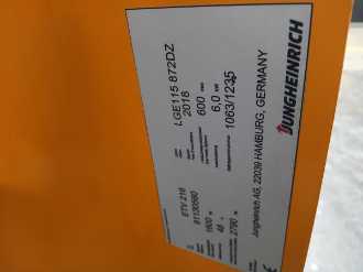 Used Forklift Truck JUNGHEINRICH ETV 216 MP L GE 120 872 DZ ELEKTRO SCHUBMASTSTAPLER (13054420)