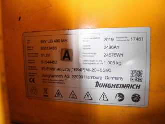 Used Forklift Truck JUNGHEINRICH ETV-V 320 GE115-800DZ Li-Ion ELEKTRO SCHUBMASTSTAPLER (12952595)