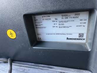 Used Forklift Truck JUNGHEINRICH ETV216i ELEKTRO SCHUBMASTSTAPLER (13075656)