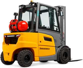 Used Forklift Truck JUNGHEINRICH TFG 430S GE 500 DZ GAS VIERRADFRONTSTAPLER (12781417) backdrop