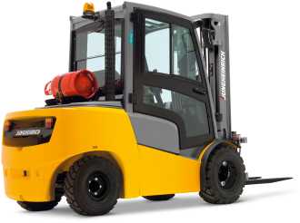 Used Forklift Truck JUNGHEINRICH TFG 435 GE 470 DZ GAS VIERRADFRONTSTAPLER (12974794) backdrop